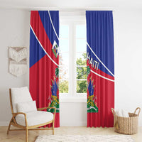Haitian Flag Day 18 May Window Curtain Jounen Drapo Ayisyen