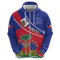 Haitian Flag Day 18 May Zip Hoodie Jounen Drapo Ayisyen