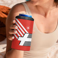 Switzerland Coat of Arms 4 in 1 Can Cooler Tumbler Swiss Greek cross