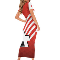 Switzerland Coat of Arms Family Matching Short Sleeve Bodycon Dress and Hawaiian Shirt Swiss Greek cross