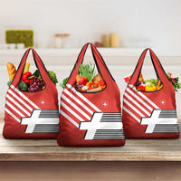 Switzerland Coat of Arms Grocery Bag Swiss Greek cross