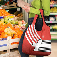 Switzerland Coat of Arms Grocery Bag Swiss Greek cross