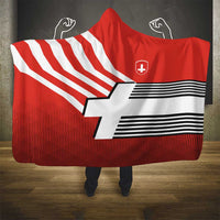 Switzerland Coat of Arms Hooded Blanket Swiss Greek cross