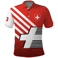 Switzerland Coat of Arms Polo Shirt Swiss Greek cross