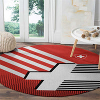 Switzerland Coat of Arms Round Carpet Swiss Greek cross