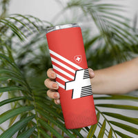 Switzerland Coat of Arms Skinny Tumbler Swiss Greek cross