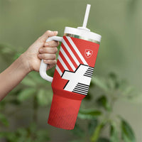 Switzerland Coat of Arms Tumbler With Handle Swiss Greek cross