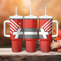 Switzerland Coat of Arms Tumbler With Handle Swiss Greek cross