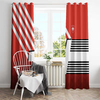 Switzerland Coat of Arms Window Curtain Swiss Greek cross