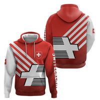 Switzerland Coat of Arms Zip Hoodie Swiss Greek cross