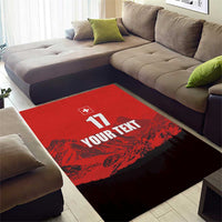 Custom Switzerland Football Area Rug Swiss Alps