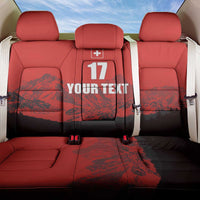 Custom Switzerland Football Back Car Seat Cover Swiss Alps