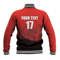 Custom Switzerland Football Baseball Jacket Swiss Alps