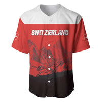 Custom Switzerland Football Baseball Jersey Swiss Alps