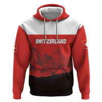 Custom Switzerland Football Hoodie Swiss Alps