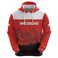 Custom Switzerland Football Hoodie Swiss Alps