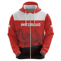 Custom Switzerland Football Hoodie Swiss Alps