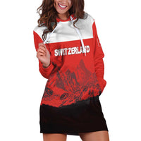 Custom Switzerland Football Hoodie Dress Swiss Alps