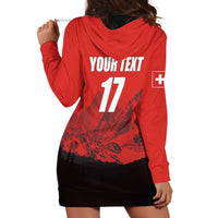 Custom Switzerland Football Hoodie Dress Swiss Alps
