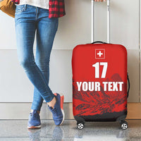 Custom Switzerland Football Luggage Cover Swiss Alps