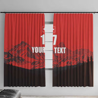 Custom Switzerland Football Window Curtain Swiss Alps