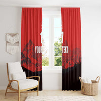 Custom Switzerland Football Window Curtain Swiss Alps