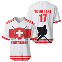 Custom Switzerland Ice Hockey Baseball Jersey Come on La Nati