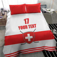Custom Switzerland Ice Hockey Bedding Set Come on La Nati