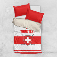 Custom Switzerland Ice Hockey Bedding Set Come on La Nati