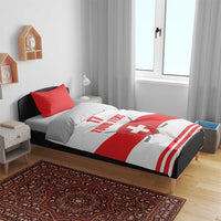 Custom Switzerland Ice Hockey Bedding Set Come on La Nati