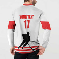 Custom Switzerland Ice Hockey Button Sweatshirt Come on La Nati