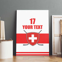 Custom Switzerland Ice Hockey Canvas Wall Art Come on La Nati
