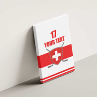 Custom Switzerland Ice Hockey Canvas Wall Art Come on La Nati
