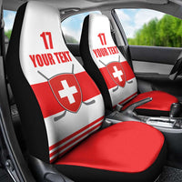 Custom Switzerland Ice Hockey Car Seat Cover Come on La Nati
