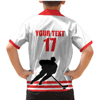 Custom Switzerland Ice Hockey Family Matching Mermaid Dress and Hawaiian Shirt Come on La Nati