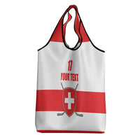Custom Switzerland Ice Hockey Grocery Bag Come on La Nati