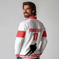 Custom Switzerland Ice Hockey Long Sleeve Polo Shirt Come on La Nati