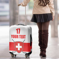 Custom Switzerland Ice Hockey Luggage Cover Come on La Nati