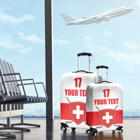 Custom Switzerland Ice Hockey Luggage Cover Come on La Nati