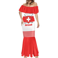 Custom Switzerland Ice Hockey Mermaid Dress Come on La Nati