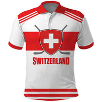 Custom Switzerland Ice Hockey Polo Shirt Come on La Nati