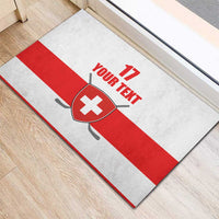 Custom Switzerland Ice Hockey Rubber Doormat Come on La Nati