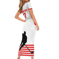 Custom Switzerland Ice Hockey Short Sleeve Bodycon Dress Come on La Nati