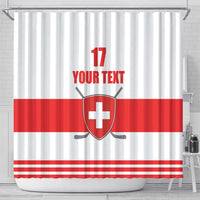 Custom Switzerland Ice Hockey Shower Curtain Come on La Nati