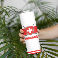 Custom Switzerland Ice Hockey Skinny Tumbler Come on La Nati