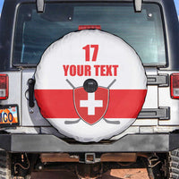 Custom Switzerland Ice Hockey Spare Tire Cover Come on La Nati