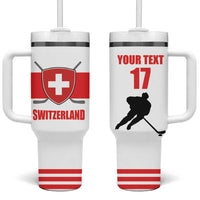 Custom Switzerland Ice Hockey Tumbler With Handle Come on La Nati