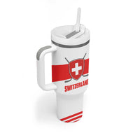 Custom Switzerland Ice Hockey Tumbler With Handle Come on La Nati