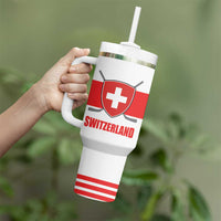 Custom Switzerland Ice Hockey Tumbler With Handle Come on La Nati