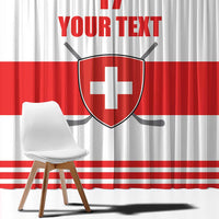 Custom Switzerland Ice Hockey Window Curtain Come on La Nati